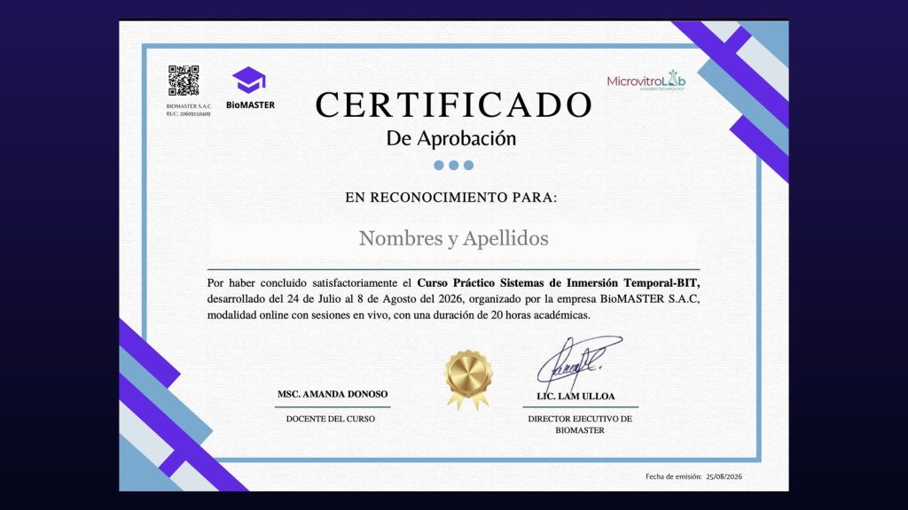 Un certificado que puedes mostrar y verificar